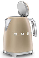 50's Retro Style Electric Water Kettle with Automatic Shutoff Matte Campagne