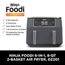 8 Quart 6-in-1 DualZone 2-Basket Air Fryer