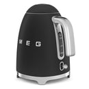 50's Retro Style Electric Water Kettle with Automatic Shutoff Matte Black
