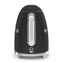 50's Retro Style Electric Water Kettle with Automatic Shutoff Matte Black