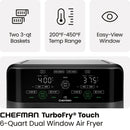 6 Quart Dual Basket Air Fryer Oven with Easy View Windows