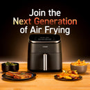 Air Fryer 9-in-1, Compact & Large 6 Qt, 5 Fan Speeds with 450F for Crispy