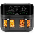 6 Quart Dual Basket Air Fryer Oven with Easy View Windows