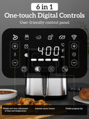 Air Fryer Oven 5.5 Qt, 6-in-1 Digital Display Compact Cooker