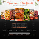 Air Fryer 9-in-1, Compact & Large 6 Qt, 5 Fan Speeds with 450F for Crispy