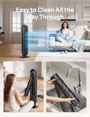 28dB Silent Tower Fan, 25ft/s Velocity Electric Cooling Fan