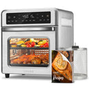 11-in-1 Air Fryer Oven , 13Qt Small Footprint Airfryer combo with Rotisserie